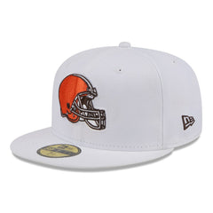 Cleveland Browns New Era Omaha 59FIFTY Fitted Hat - White Hats