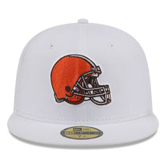 Cleveland Browns New Era Omaha 59FIFTY Fitted Hat - White Hats