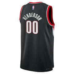 Scoot Henderson Portland Trail Blazers Youth Swingman Jersey Icon Edition Black - Nike