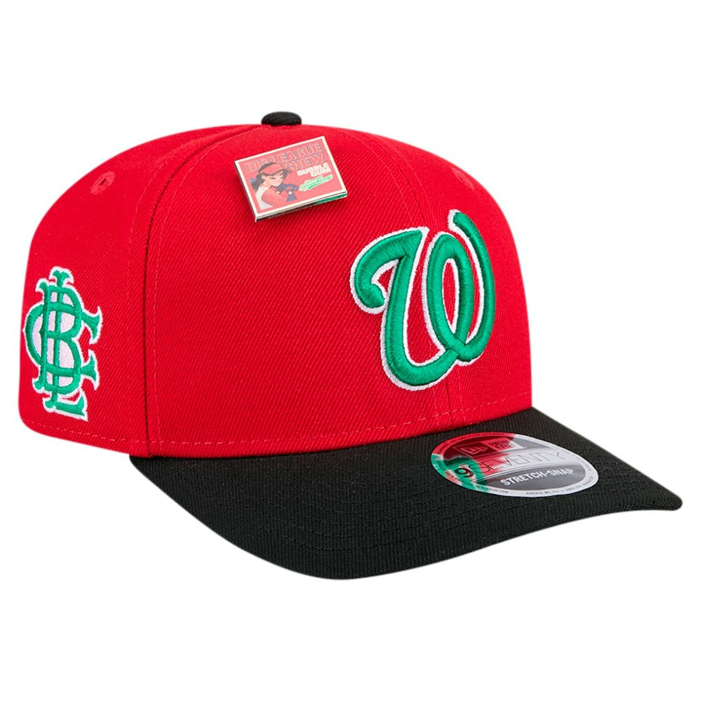 Washington Nationals New Era 2024 Big League Chew Flavor Pack 9SEVENTY Adjustable Hat - Red/Black Hats