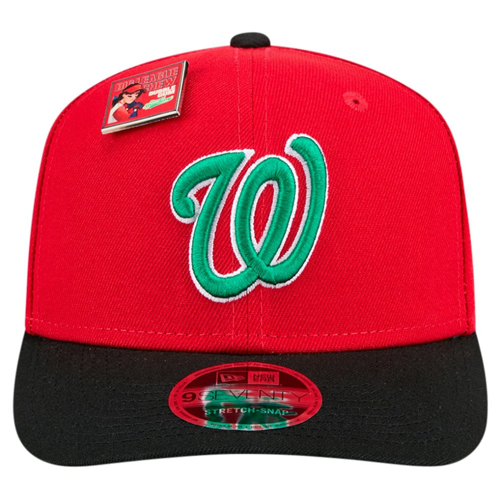 Washington Nationals New Era 2024 Big League Chew Flavor Pack 9SEVENTY Adjustable Hat - Red/Black Hats