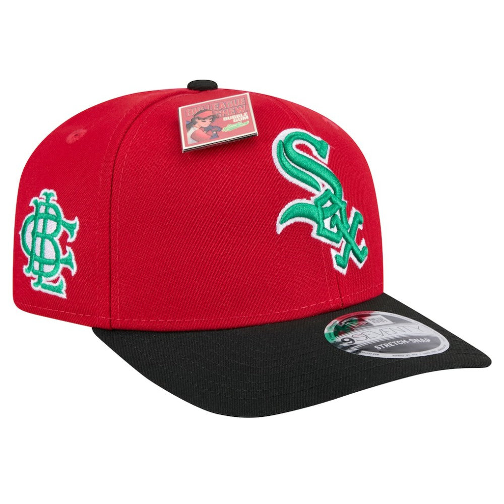 Chicago White Sox New Era 2024 Big League Chew Flavor Pack 9SEVENTY Adjustable Hat - Red/Black Hats