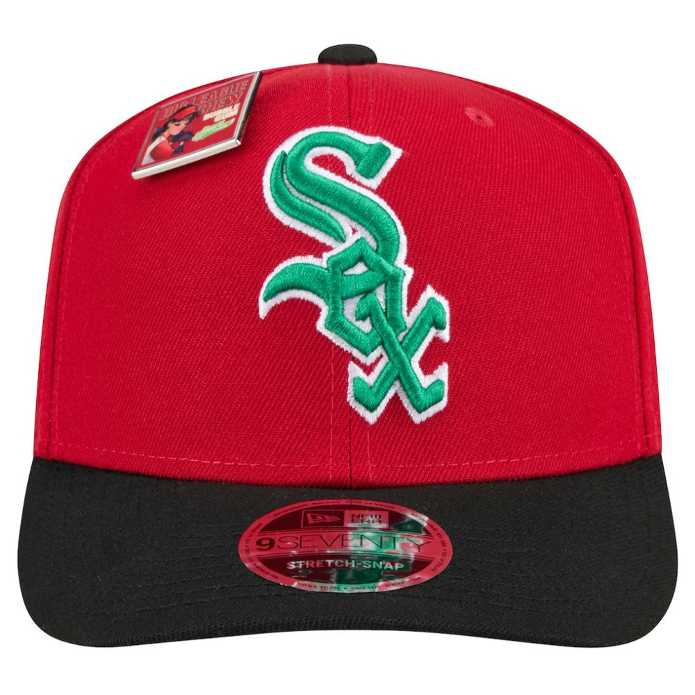 Chicago White Sox New Era 2024 Big League Chew Flavor Pack 9SEVENTY Adjustable Hat - Red/Black Hats