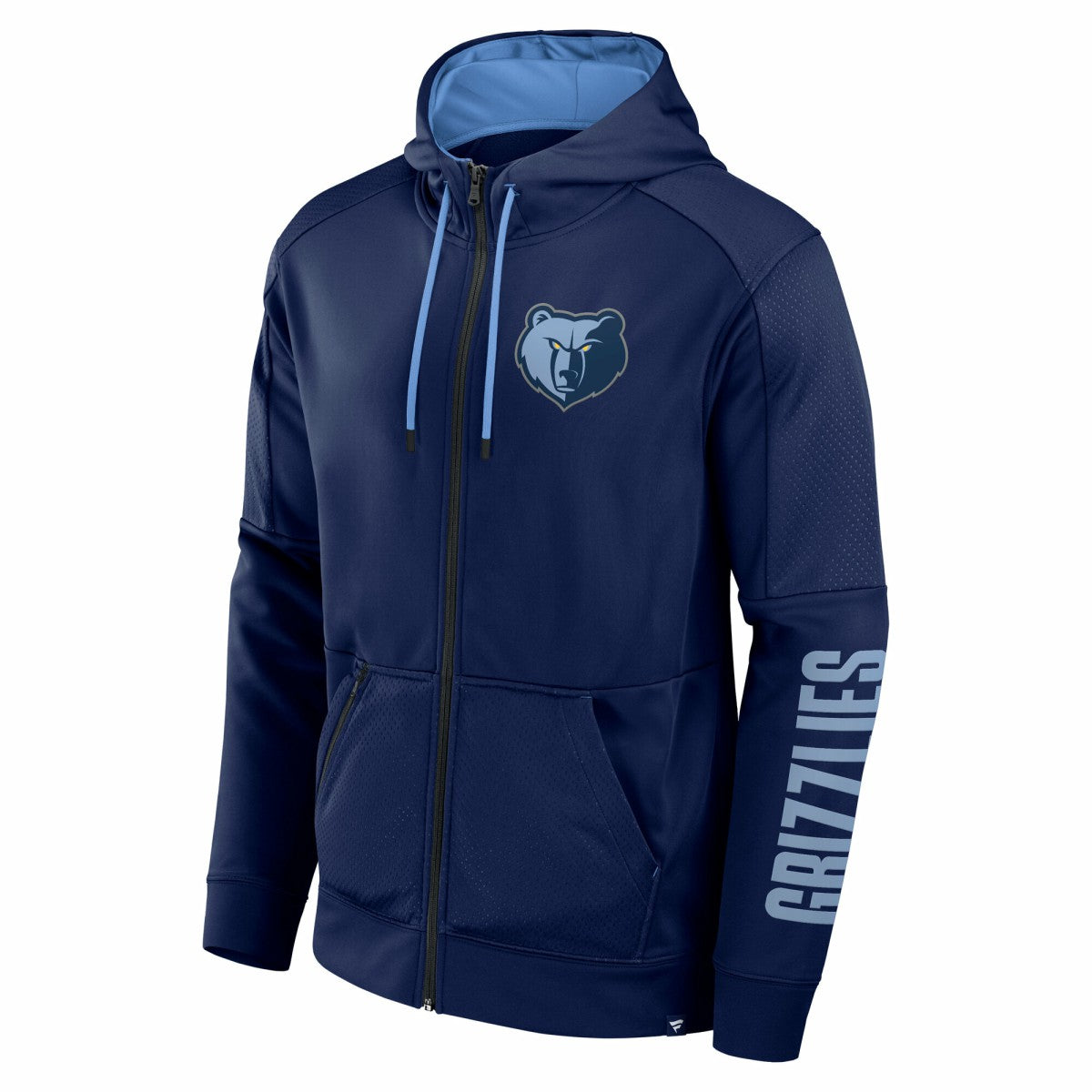Memphis Grizzlies Baller Defender Performance Full-Zip Hoodie Navy - Fanatics