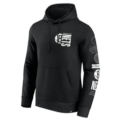 Brooklyn Nets Game Time Crossover Pullover Hoodie Black - Fanatics