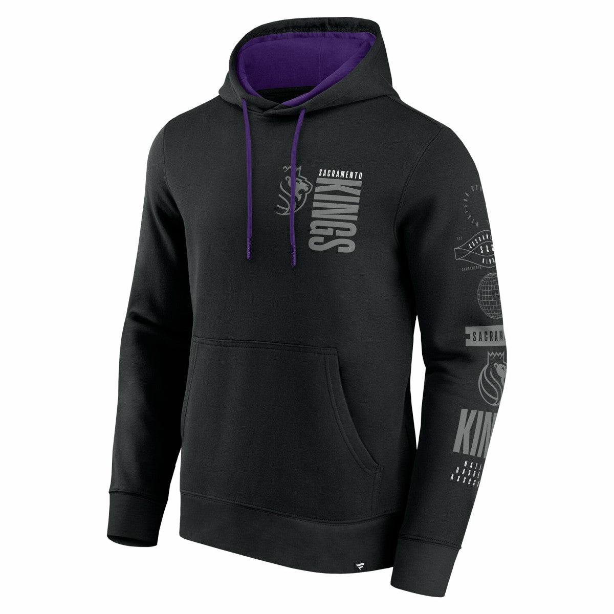 Sacramento Kings Game Time Crossover Pullover Hoodie Black - Fanatics