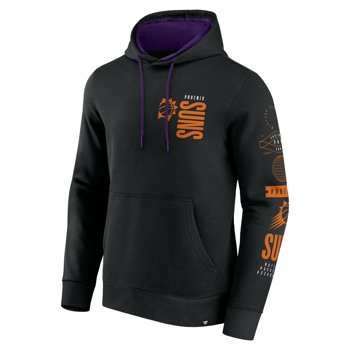 Phoenix Suns Game Time Crossover Pullover Hoodie Black - Fanatics