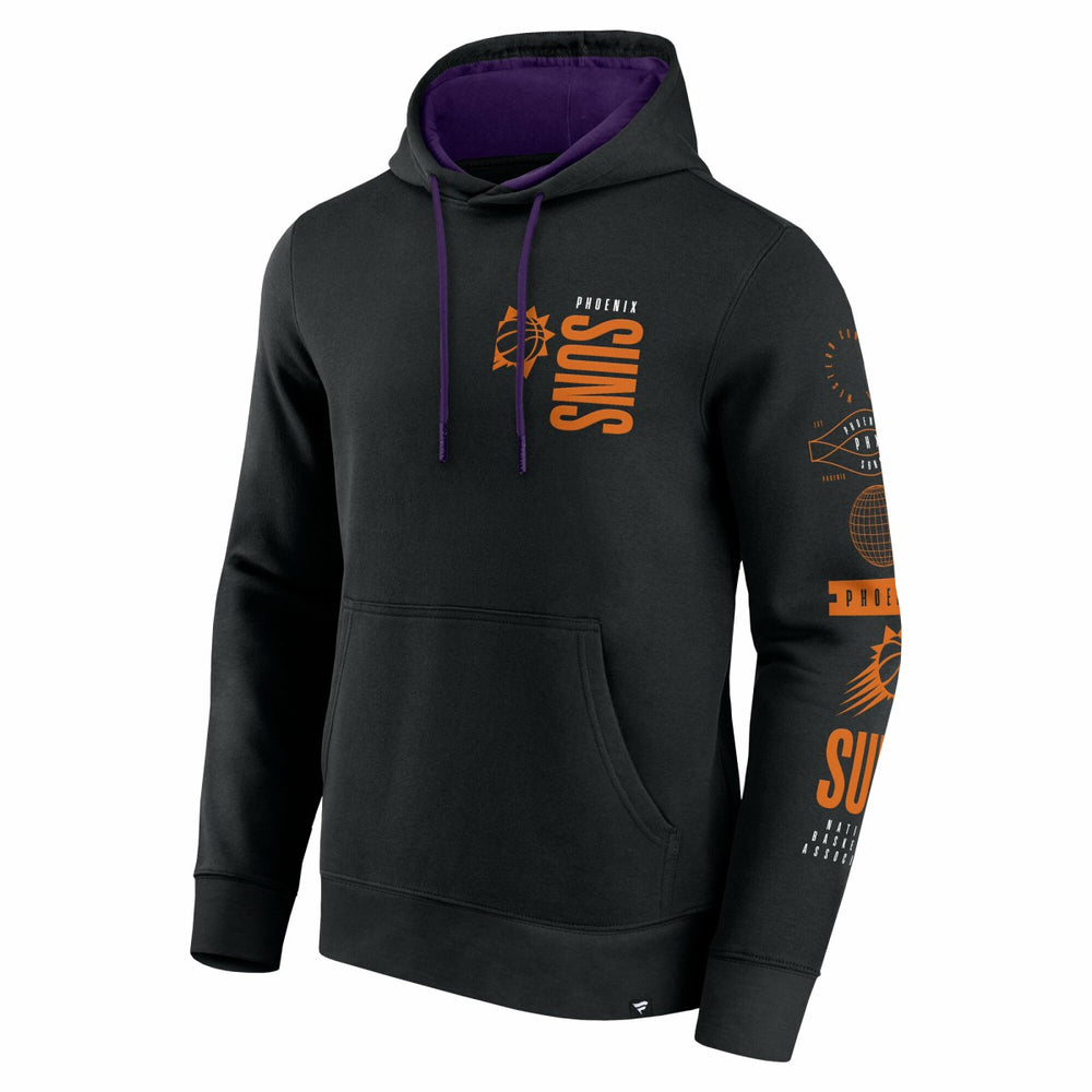 Phoenix Suns Game Time Crossover Pullover Hoodie Black - Fanatics