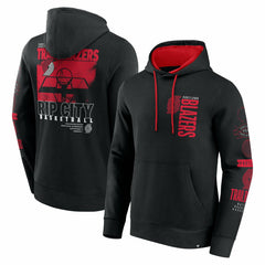 Portland Trail Blazers Game Time Crossover Pullover Hoodie Black - Fanatics