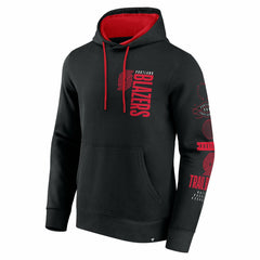 Portland Trail Blazers Game Time Crossover Pullover Hoodie Black - Fanatics