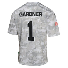 Sauce Gardner New York Jets Youth 2024 Salute to Service Game Jersey - Arctic Camo Jerseys