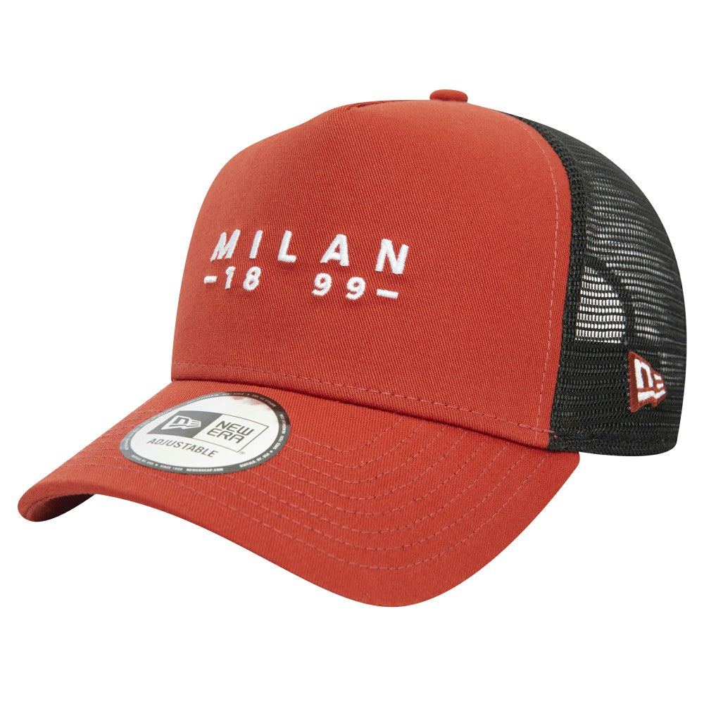 AC Milan New Era 9FORTY A-Frame Trucker Adjustable Hat Brown - New Era on sale