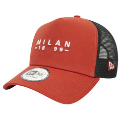 AC Milan New Era 9FORTY A-Frame Trucker Adjustable Hat Brown - New Era on sale