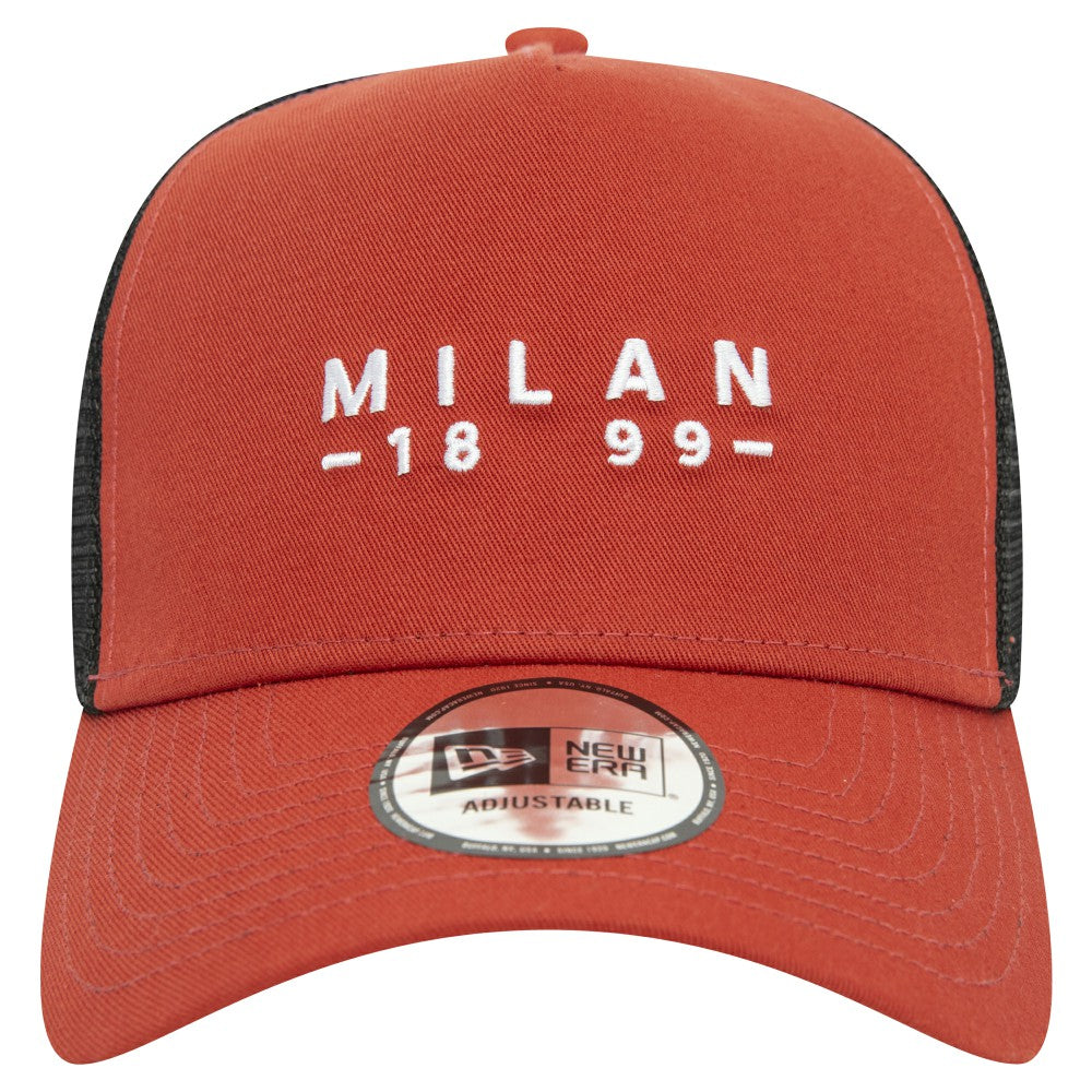 AC Milan New Era 9FORTY A-Frame Trucker Adjustable Hat Brown - New Era on sale