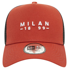 AC Milan New Era 9FORTY A-Frame Trucker Adjustable Hat Brown - New Era on sale