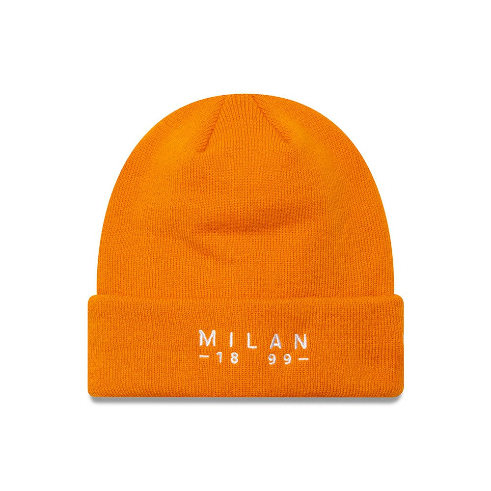 AC Milan New Era Wordmark Cuffed Knit Hat Orange - New Era outlet