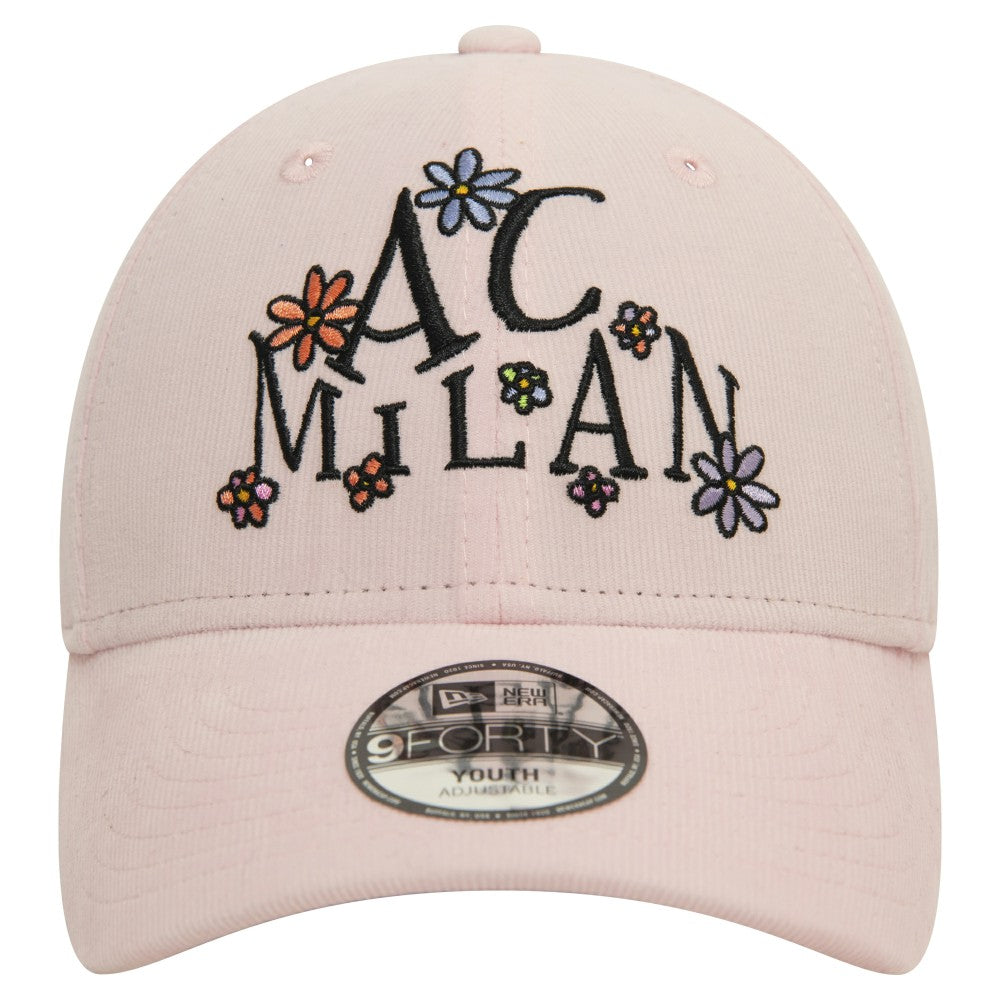AC Milan New Era Youth Needle Corduroy 9FORTY Adjustable Hat Light Pink - New Era on sale