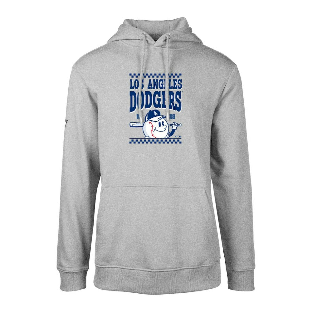 Los Angeles Dodgers Levelwear  Podium Inaugural Pullover Hoodie - Gray Hoodies
