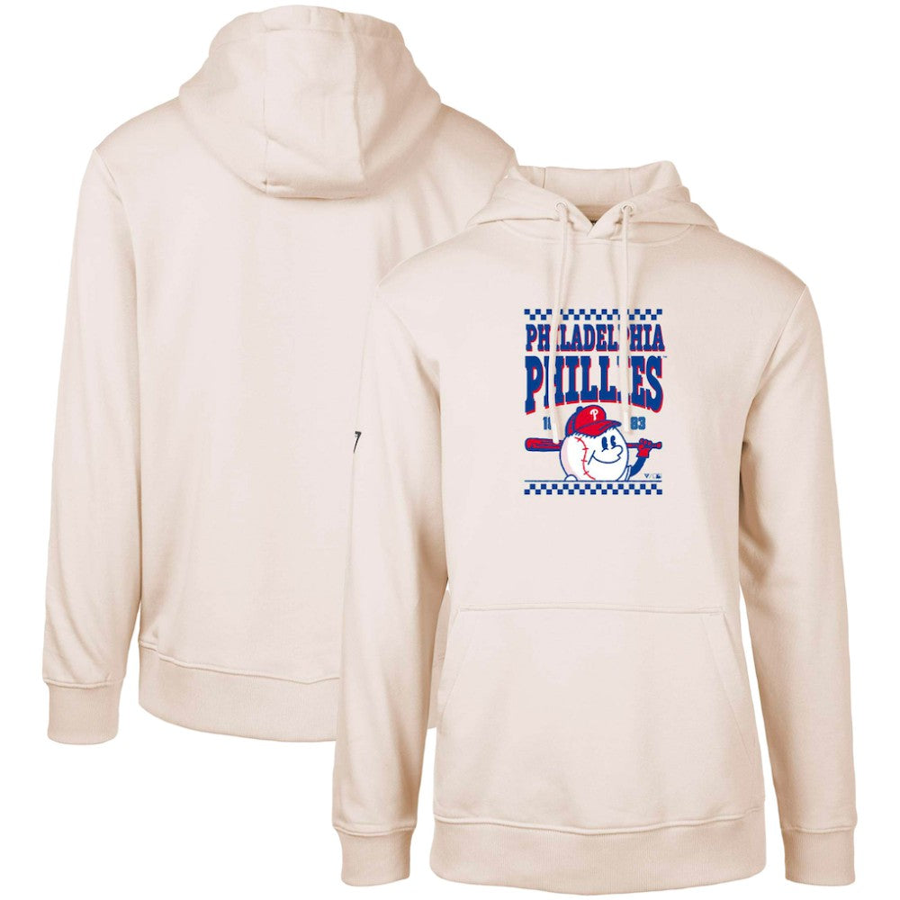 Philadelphia Phillies Levelwear  Podium Inaugural Pullover Hoodie - Cream Hoodies