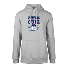 Chicago Cubs Levelwear  Podium Inaugural Pullover Hoodie - Gray Hoodies