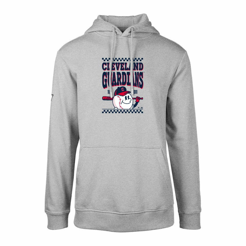 Cleveland Guardians Levelwear  Podium Inaugural Pullover Hoodie - Gray Hoodies