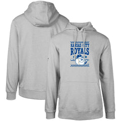 Kansas City Royals Levelwear  Podium Inaugural Pullover Hoodie - Gray Hoodies