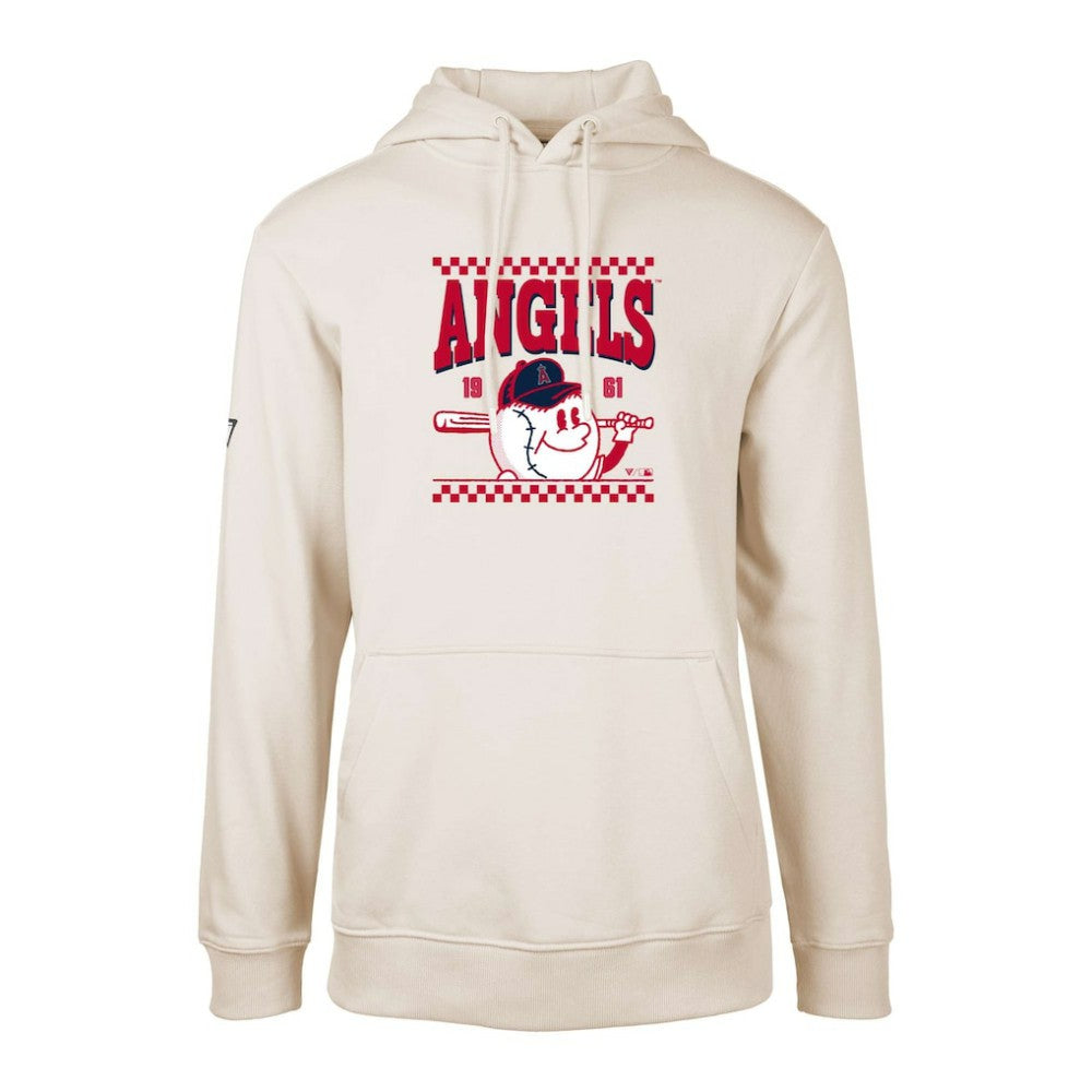 Los Angeles Angels Levelwear  Podium Inaugural Pullover Hoodie - Cream Hoodies