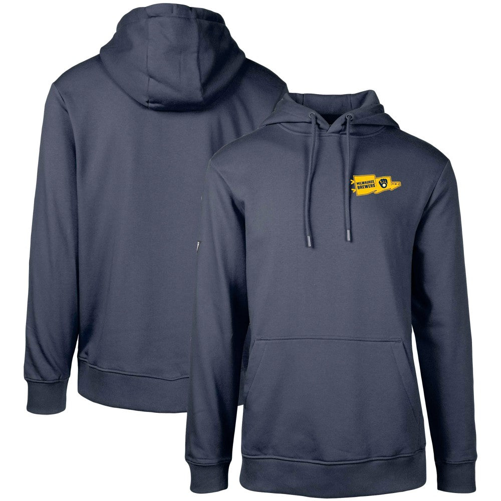 Milwaukee Brewers Levelwear  Podium Rafters Pullover Hoodie - Navy Hoodies