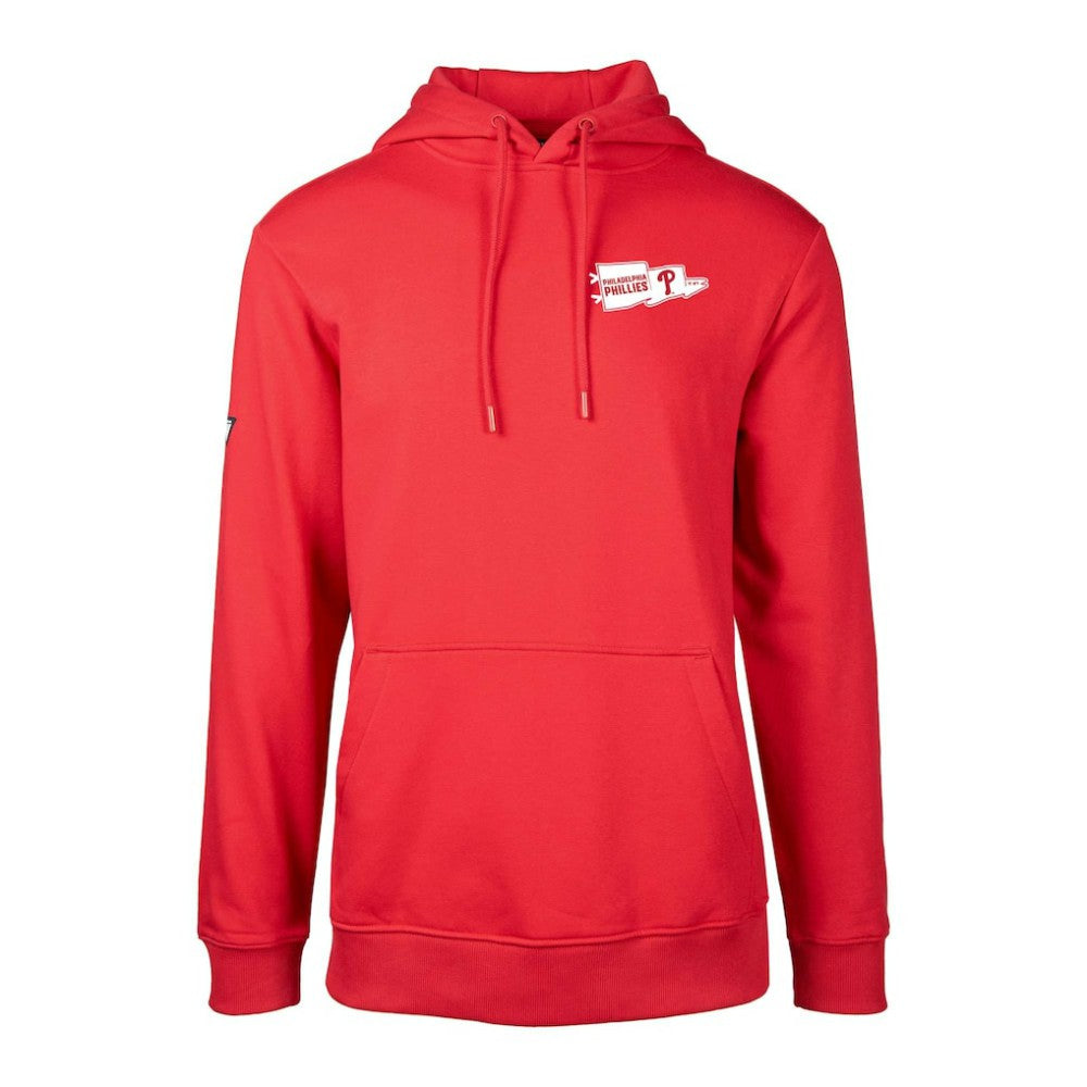 Philadelphia Phillies Levelwear  Podium Rafters Pullover Hoodie - Red Hoodies
