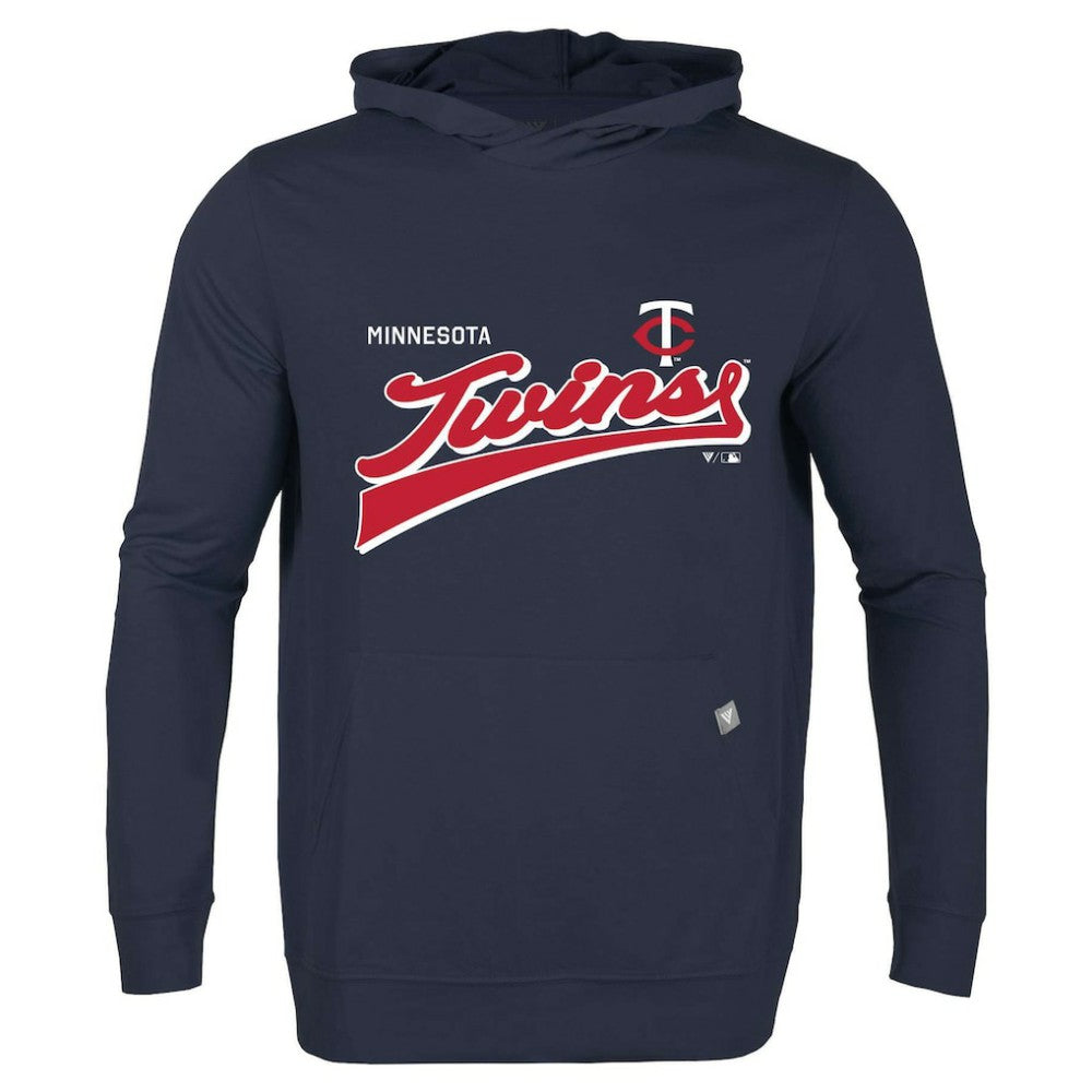 Minnesota Twins Levelwear  Relay 2.0 Retro Pullover Hoodie - Navy Hoodies
