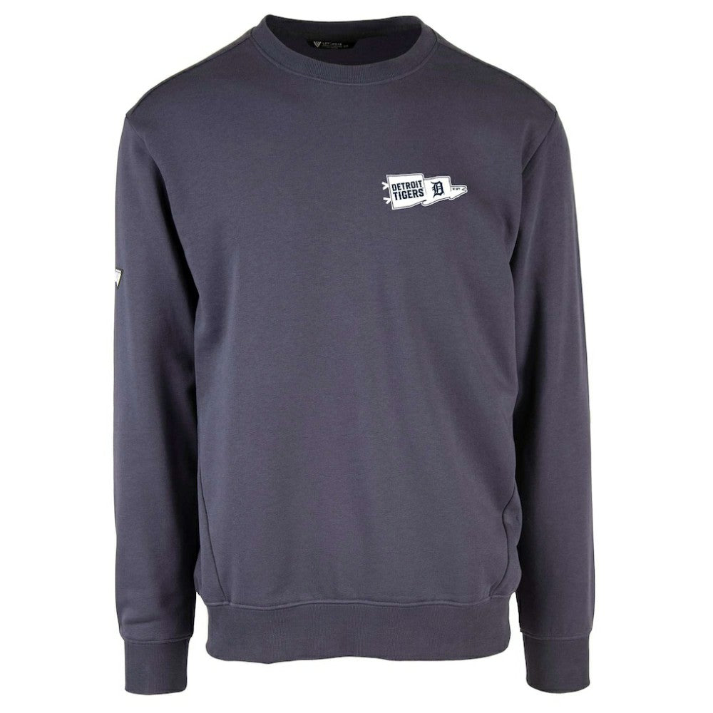 Detroit Tigers Levelwear  Zane Rafters Pullover Sweatshirt - Navy Pullover