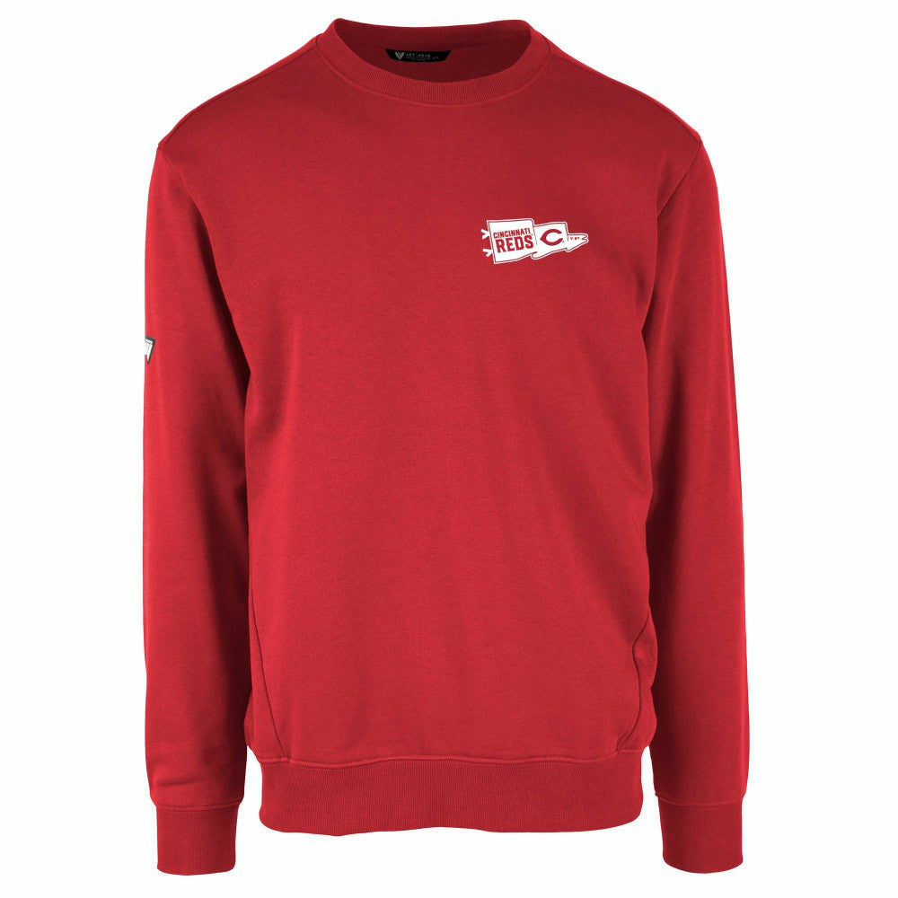 Cincinnati Reds Levelwear  Zane Rafters Pullover Sweatshirt - Red Pullover