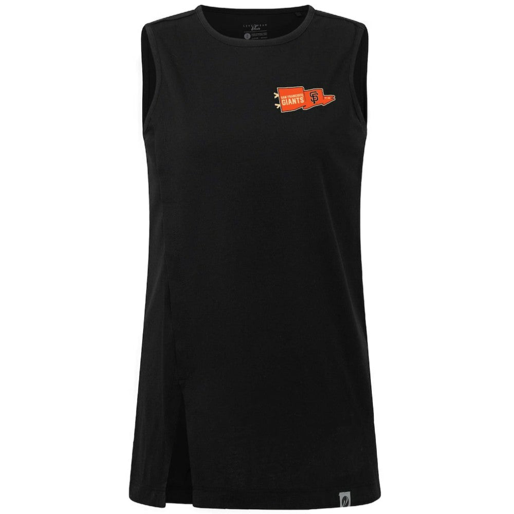 San Francisco Giants Levelwear Women's  Influx Rafters Tank Top - Black Tanks