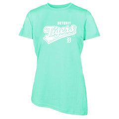 Detroit Tigers Levelwear Women's  Birch Sweep T-Shirt - Mint T-shirts