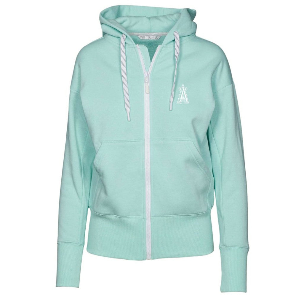 Los Angeles Angels Levelwear Women's  Gardinia Core Full-Zip Hoodie - Mint Hoodies