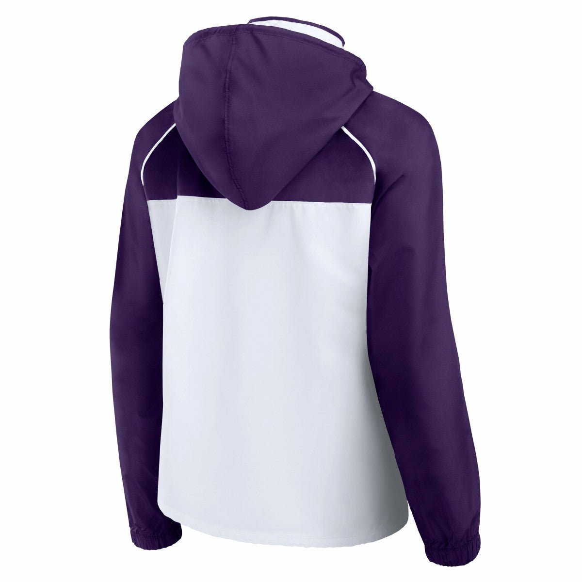 Phoenix Suns Women's Anorak Raglan Full-Zip Hoodie Jacket White/Purple - Fanatics