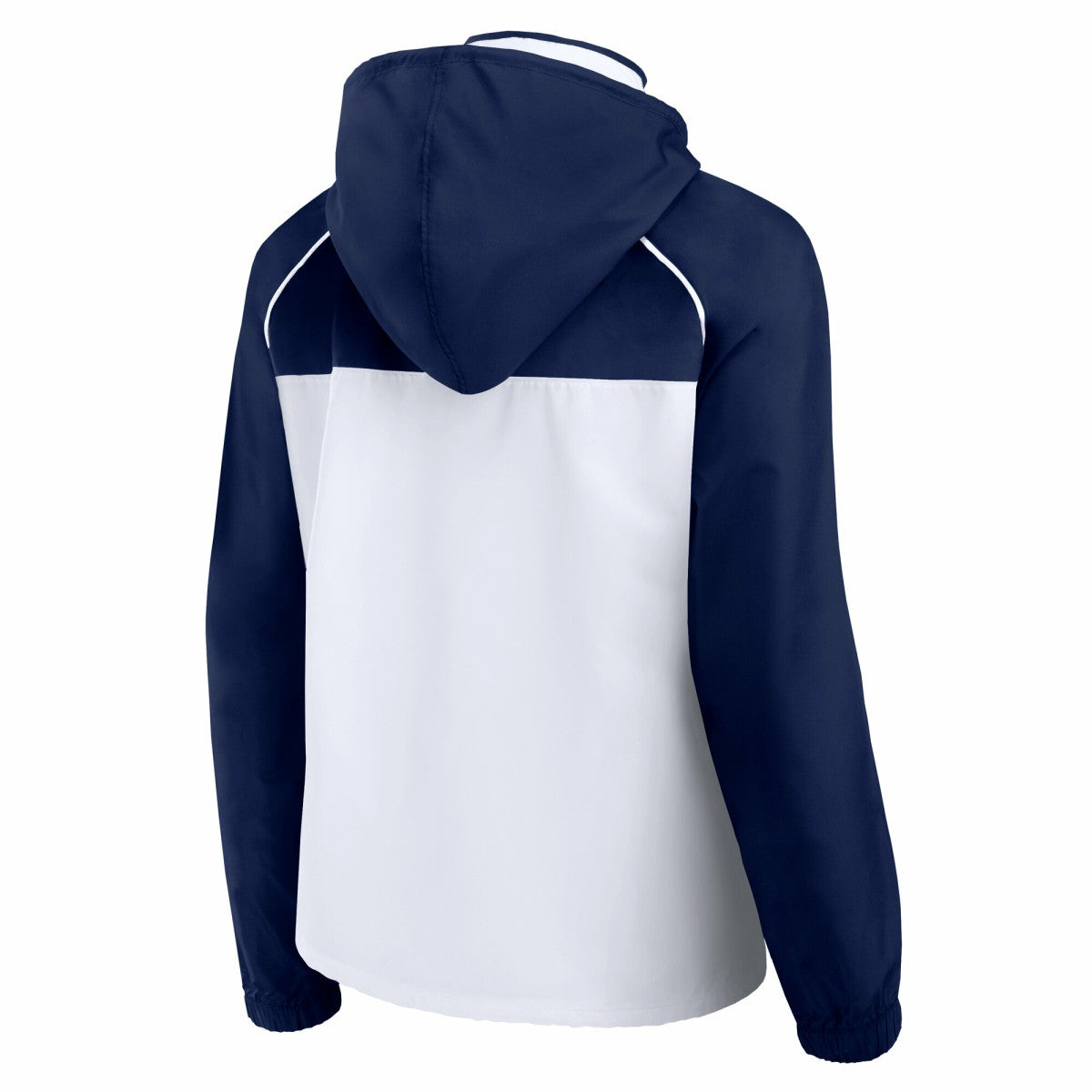 Minnesota Timberwolves Women's Anorak Raglan Full-Zip Hoodie Jacket White/Navy - Fanatics