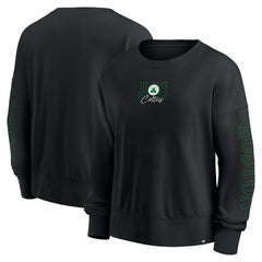 Boston Celtics Women's Oversized Game Day Pullover Sweatshirt Black - Fanatics