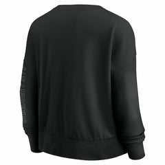 San Antonio Spurs Women's Oversized Game Day Pullover Sweatshirt Black - Fanatics