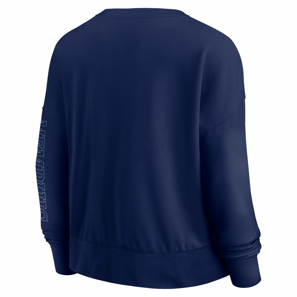 Memphis Grizzlies Women's Oversized Game Day Pullover Sweatshirt Navy - Fanatics