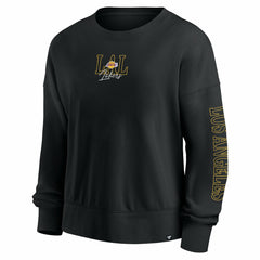 Los Angeles Lakers Women's Oversized Game Day Pullover Sweatshirt Black - Fanatics