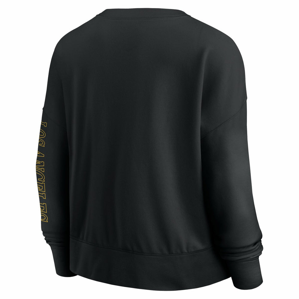 Los Angeles Lakers Women's Oversized Game Day Pullover Sweatshirt Black - Fanatics