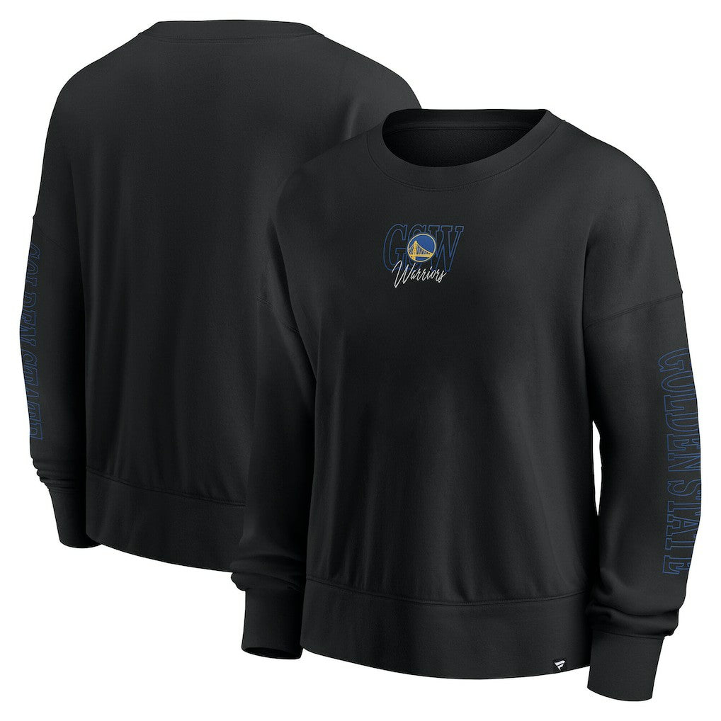 Golden State Warriors Women's Oversized Game Day Pullover Sweatshirt Black - Fanatics outlet