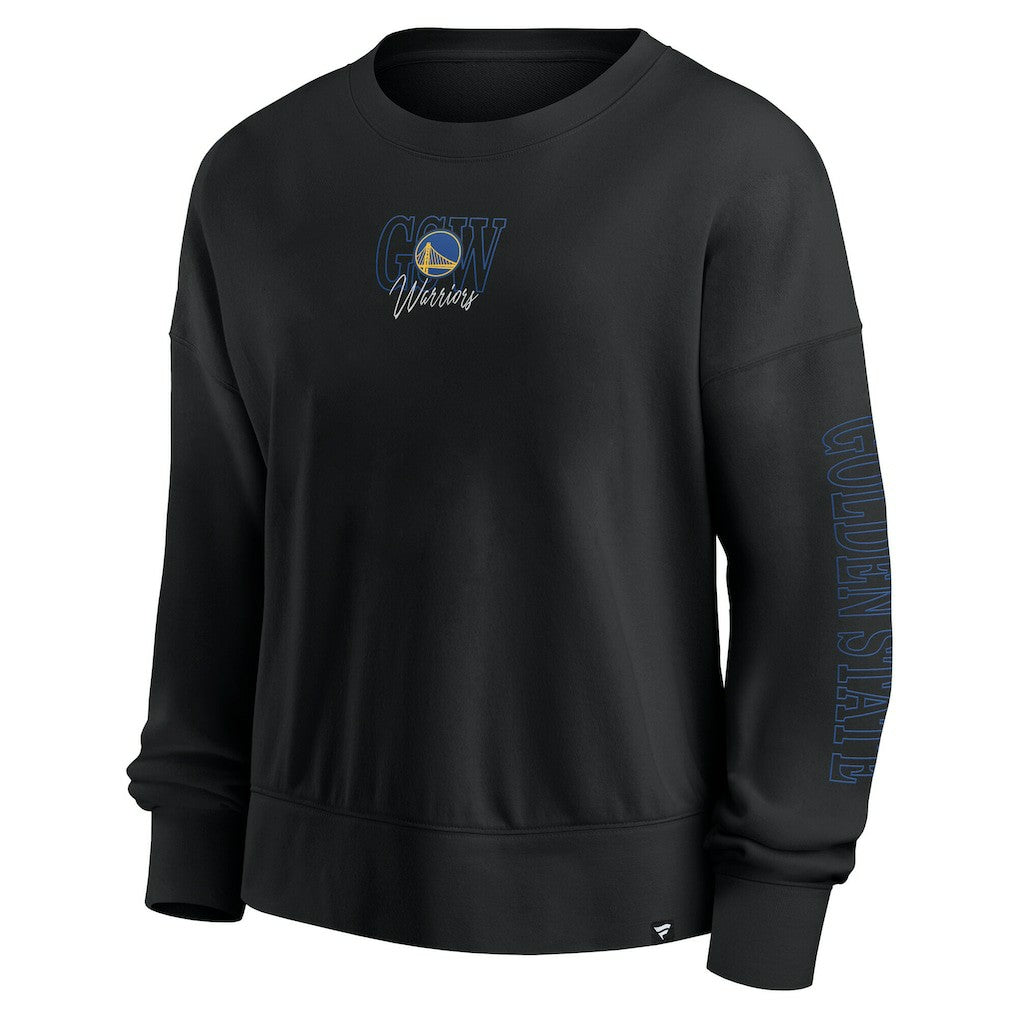 Golden State Warriors Women's Oversized Game Day Pullover Sweatshirt Black - Fanatics outlet