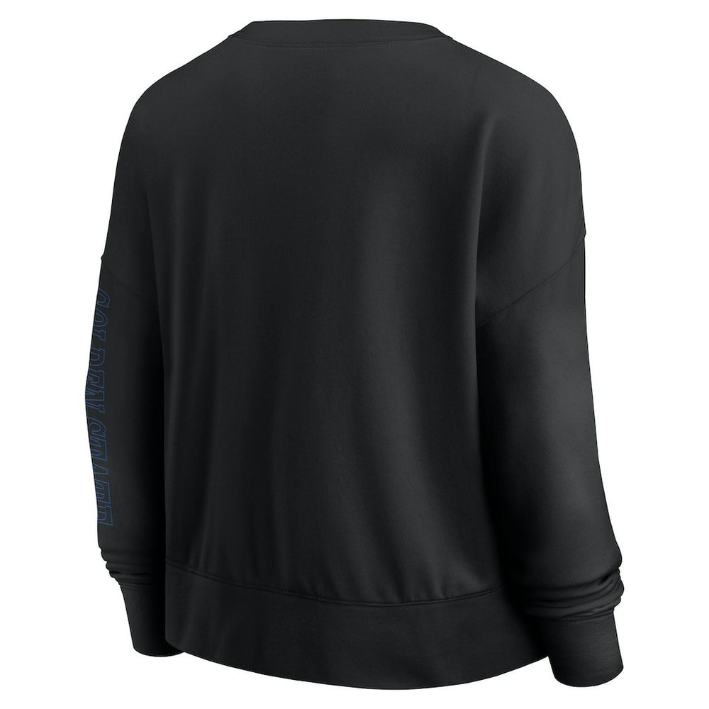Golden State Warriors Women's Oversized Game Day Pullover Sweatshirt Black - Fanatics outlet