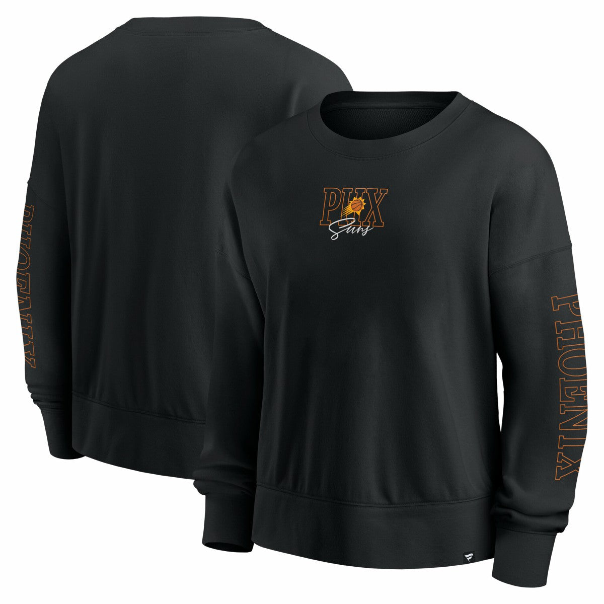 Phoenix Suns Women's Oversized Game Day Pullover Sweatshirt Black - Fanatics