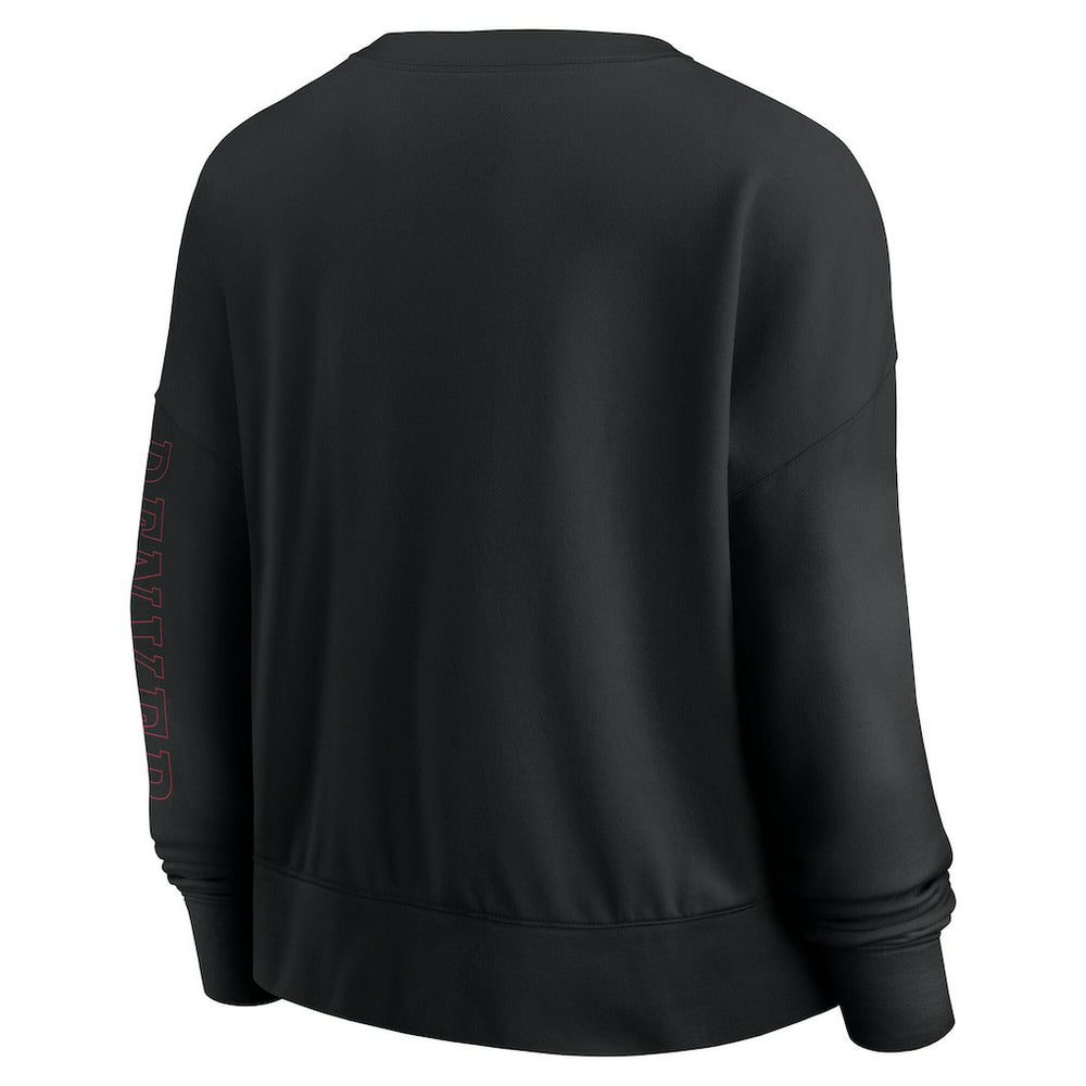 Chicago Bulls Women's Oversized Game Day Pullover Sweatshirt Black - Fanatics