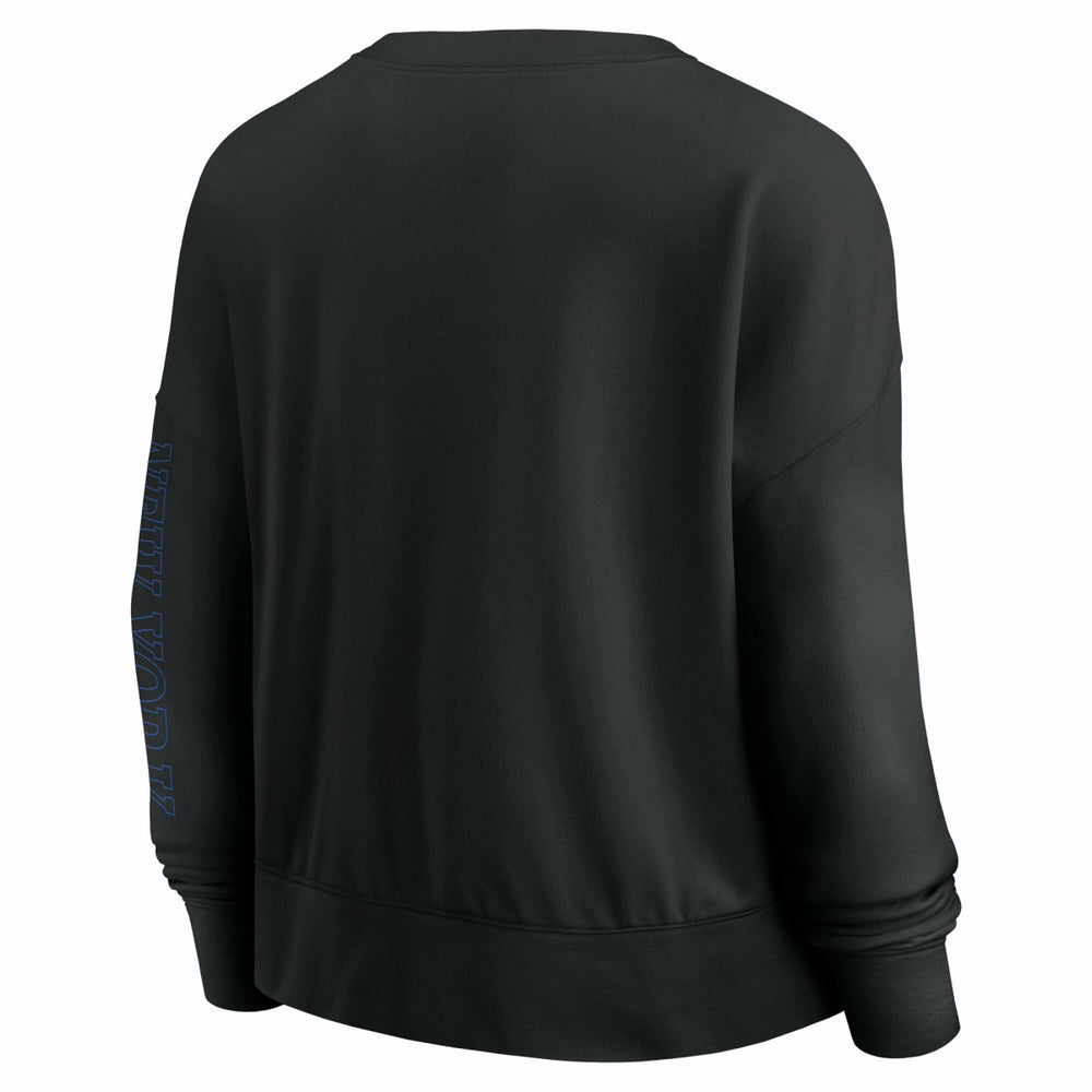New York Knicks Women's Oversized Game Day Pullover Sweatshirt Black - Fanatics
