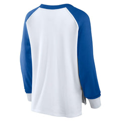 Philadelphia 76ers Women's Open Lane Waffle Long Sleeve V-Neck T-Shirt White - Fanatics