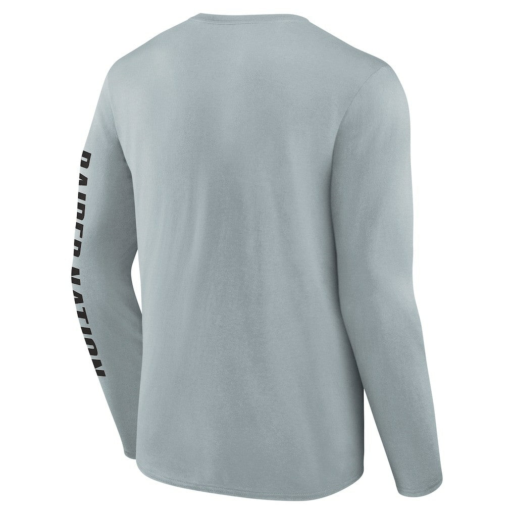 Las Vegas Raiders Vision Long Sleeve T-Shirt - Gray T-shirts
